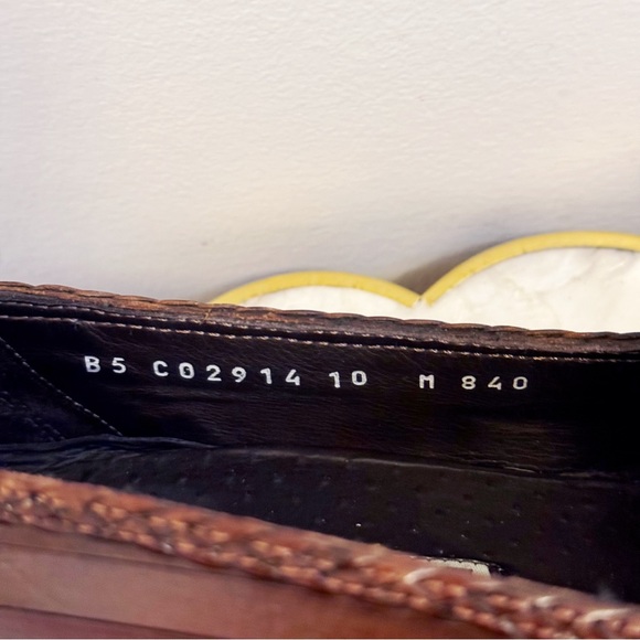 Vintage Bragano Mens Italian Leather Tassel Loafers Dress Shoes 10M - Picture 12 of 16